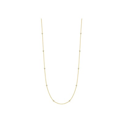 Collier Ti Sento en argent doré et oxyde de zirconium