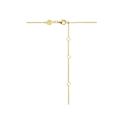 Collier Ti Sento en argent doré et oxyde de zirconium