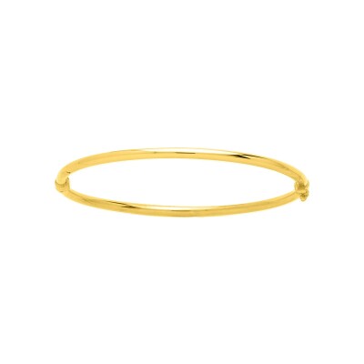 Bracelet Jonc lisse en or jaune