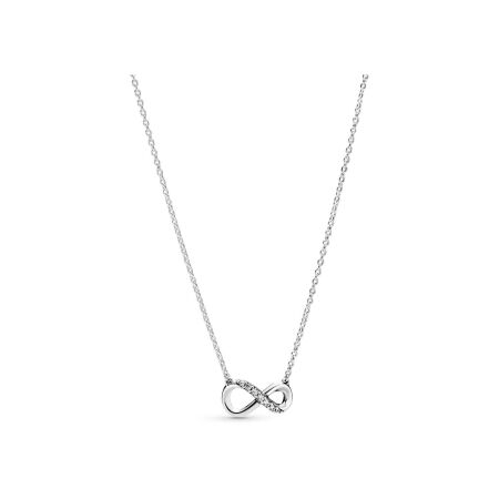 Collier Pandora Passions infini scintillant en argent et oxyde de zirconium, 50cm