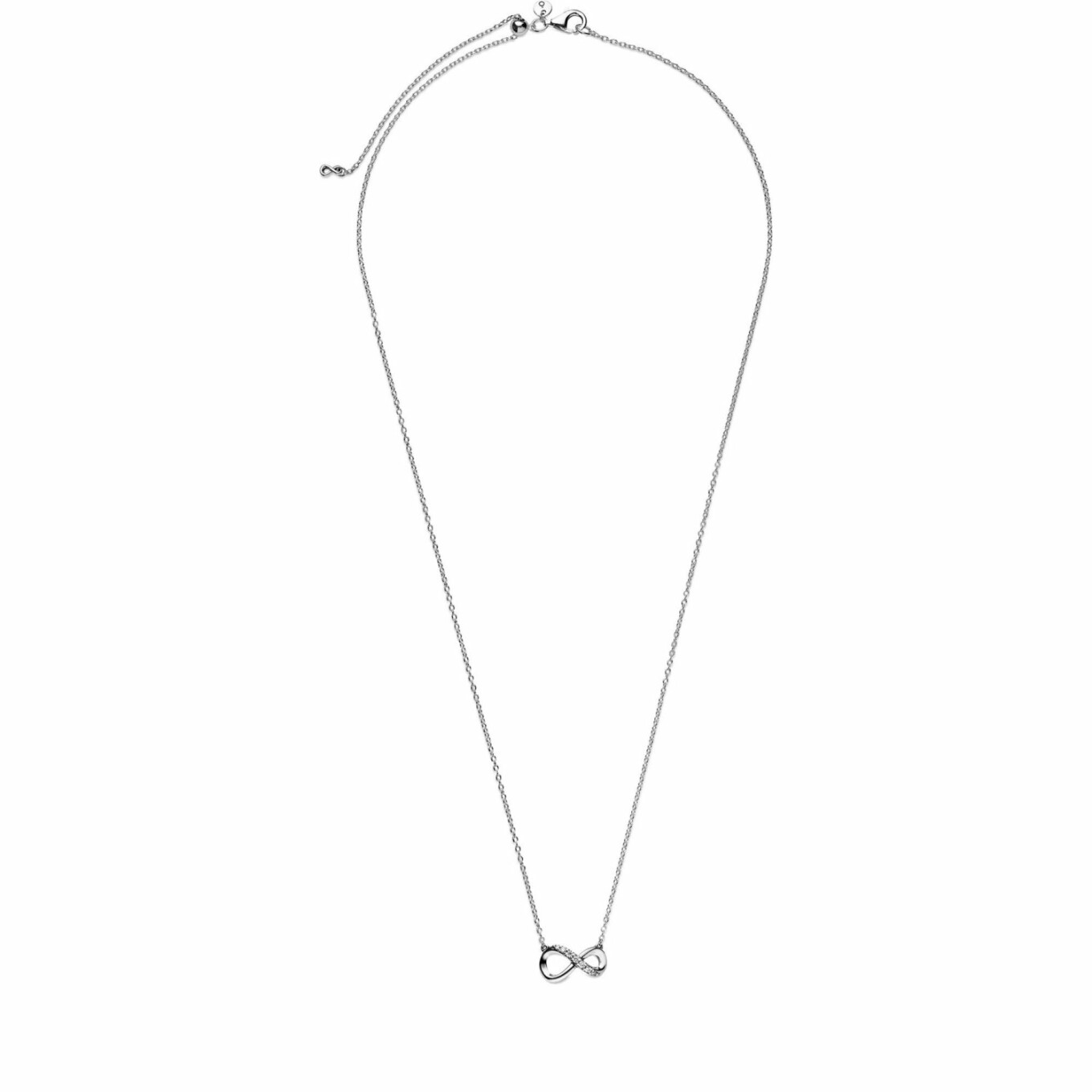 Collier Pandora Passions infini scintillant en argent et oxyde de zirconium, 50cm