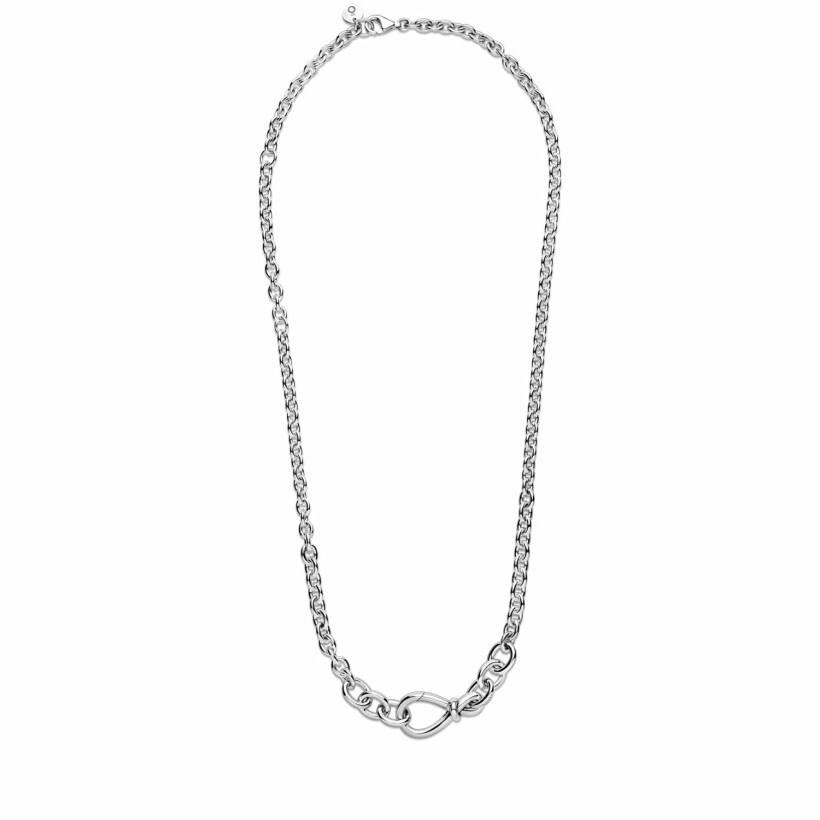 Chaîne Pandora Passions nœud infini imposant en argent, 50cm