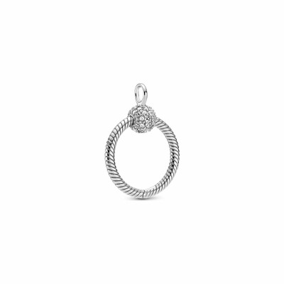 Pendentif Pandora Icons o pavé moments en argent et oxyde de zirconium, petit