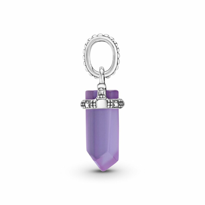 Pendentif Pandora Colours amulette violet en argent et cristal