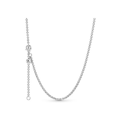 Collier Pandora Icons maille jaseron en argent, 60cm