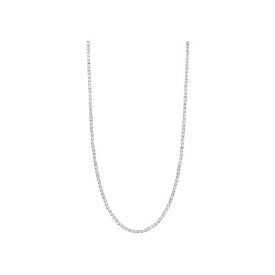 Collier Ti Sento en argent rhodié et oxyde de zirconium