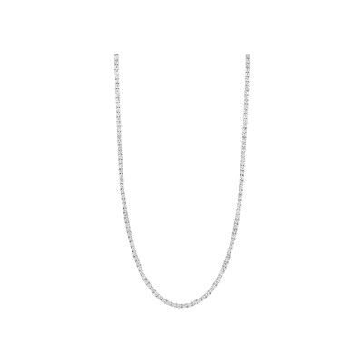 Collier Ti Sento en argent rhodié et oxyde de zirconium