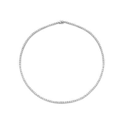 Collier Ti Sento en argent rhodié et oxyde de zirconium