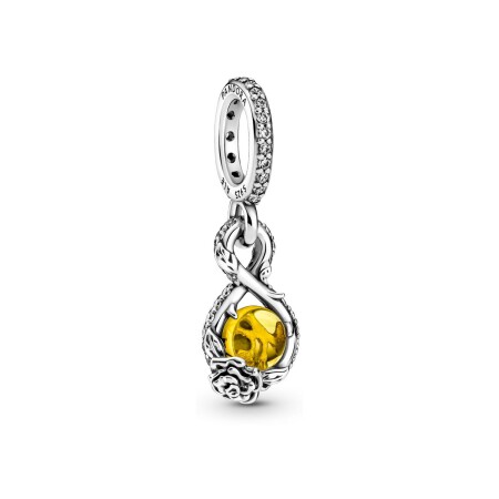 Pendentif Pandora Disney Belle en argent