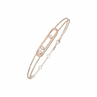 Bracelet Messika Move Classique en or rose et diamants