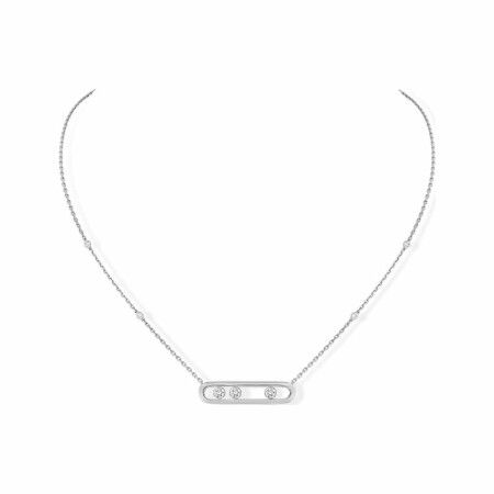 Messika Move Classique necklace, white gold and diamonds