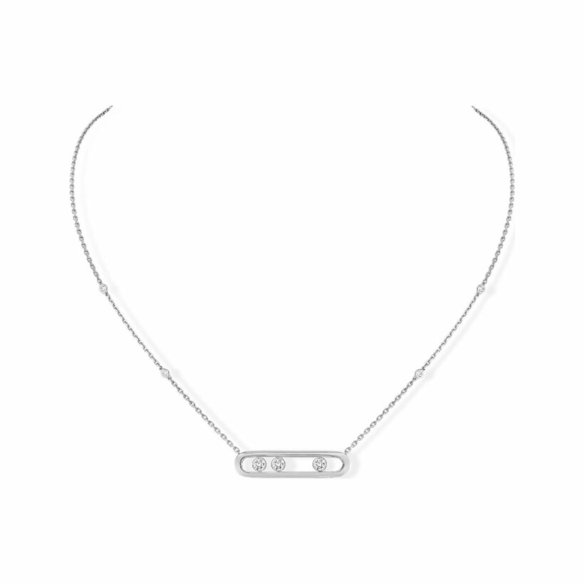 Messika Move Classique necklace, white gold and diamonds