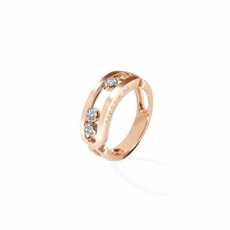 Messika Move Classique ring, rose gold, diamonds