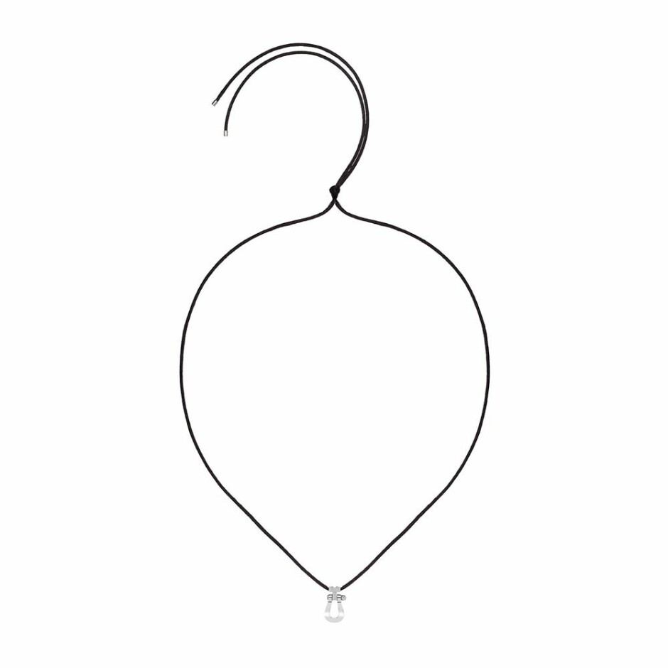 Pendentif grand modèle FRED Force 10 en or blanc