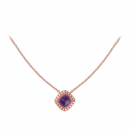 FRED Pain de sucre necklace, rose gold, diamond, amethyst