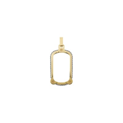 Pendentif FRED Force 10 Winch moyen modèle en or jaune et acier