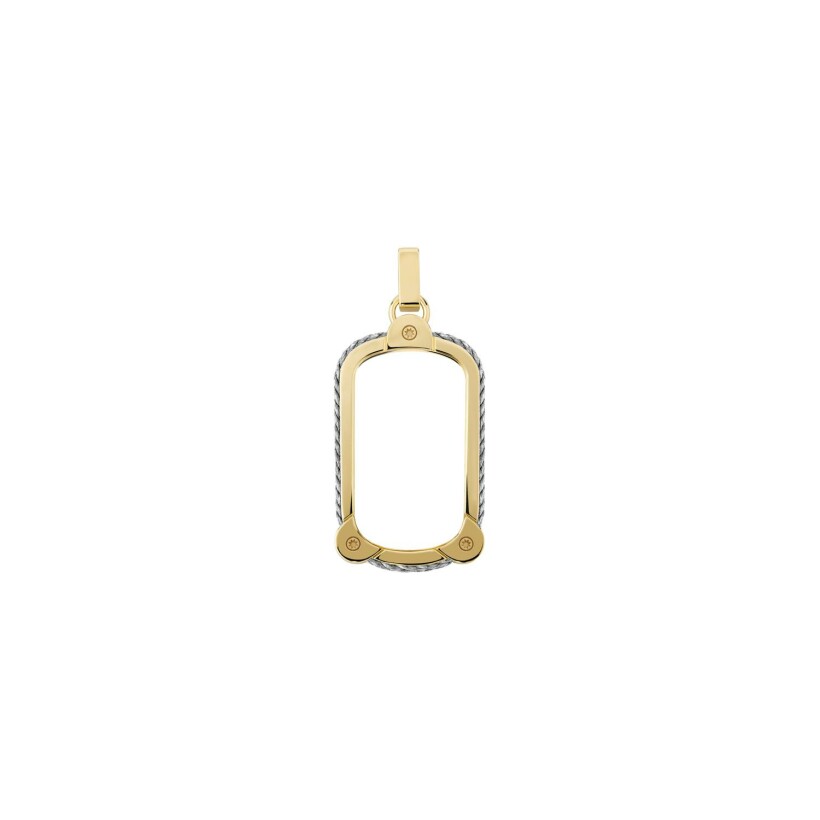 FRED Force 10 Winch medium model pendant in yellow gold and steel