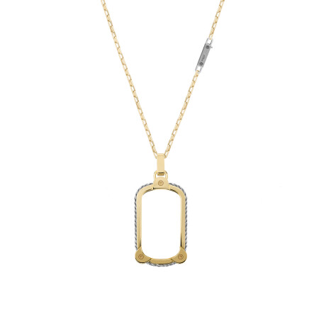 FRED Force 10 Winch medium model pendant in yellow gold and steel