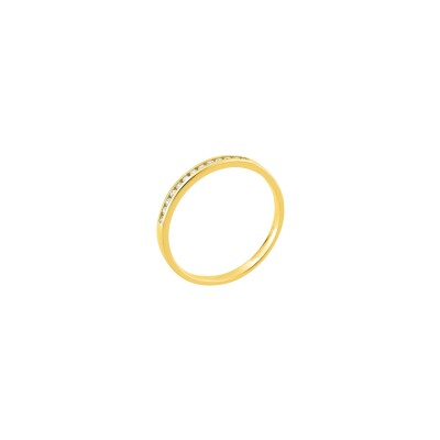 Alliance en or jaune et diamant 0.10ct