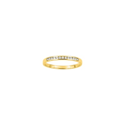 Alliance en or jaune et diamant 0.10ct