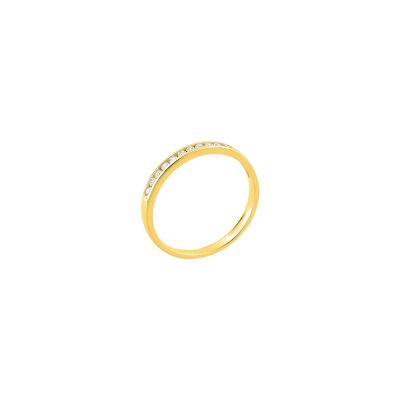 Alliance en or jaune et diamants de 0.15ct