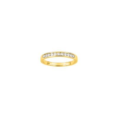 Alliance en or jaune et diamant 0.20ct