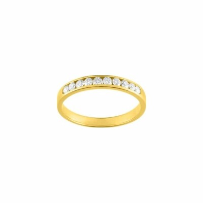 Bague en or jaune et diamants de 0.25ct