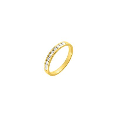 Alliance en or jaune et diamant 0.30ct