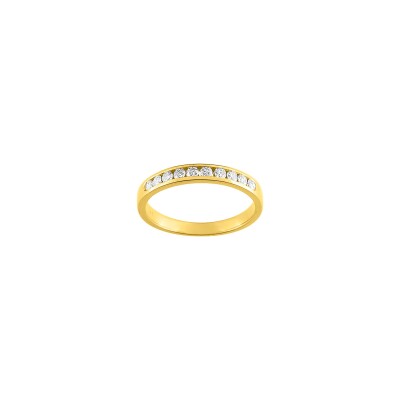 Alliance en or jaune et diamant 0.30ct
