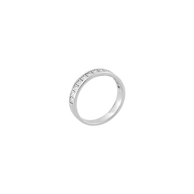 Bague en or blanc et diamants de 0.10ct