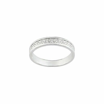 Bague en or blanc et diamants de 0.10ct