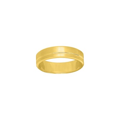 Alliance contemporaine en or jaune