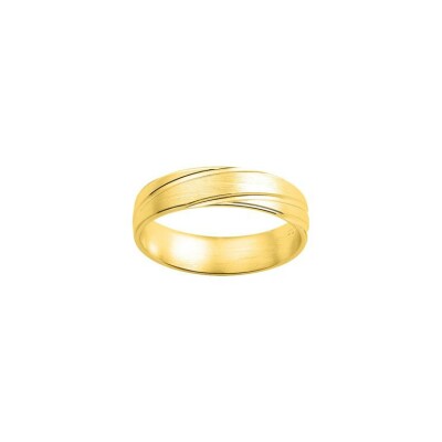 Alliance contemporaine en or jaune
