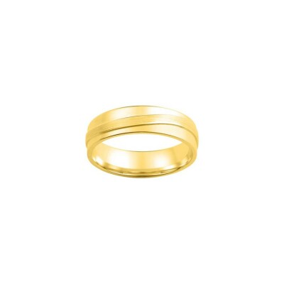 Alliance contemporaine en or jaune