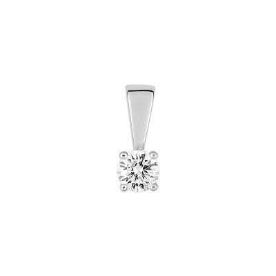 Pendentif en or blanc et diamant 0.08ct