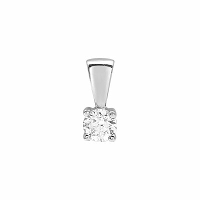 Pendentif en or blanc et diamant 0.14ct