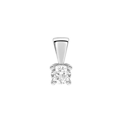 Pendentif en or blanc et diamant 0.23ct