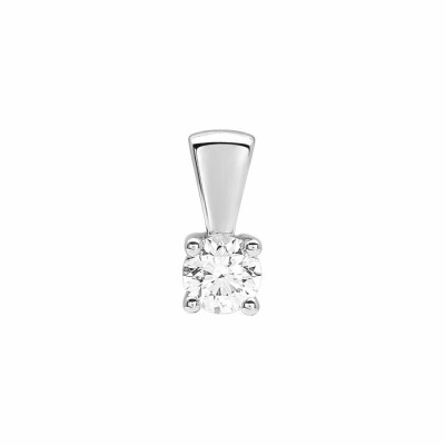 Pendentif en or blanc et diamant 0.3ct