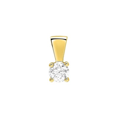 Pendentif en or jaune et diamant 0.35ct