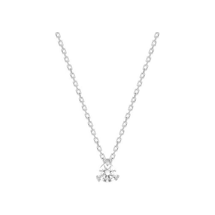 Collier en or blanc et diamant 0.18ct