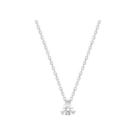 Collier en or blanc et diamant 0.18ct