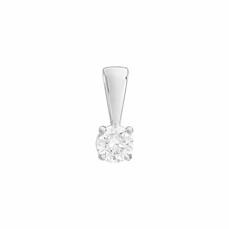 Pendentif en or blanc et diamant 0.1ct