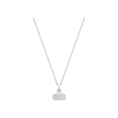 Collier en or jaune et diamant 0.12ct