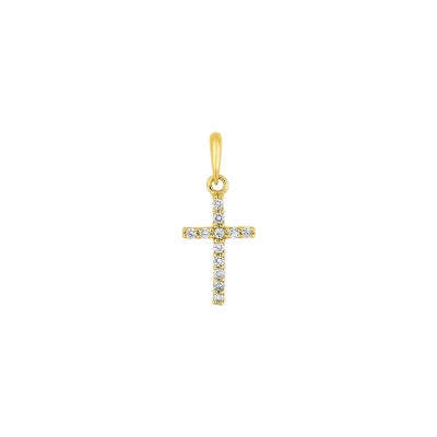 Pendentif en or jaune et diamant 0.11ct