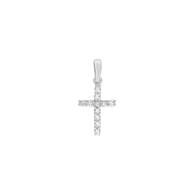 Pendentif en or blanc et diamant 0.20ct