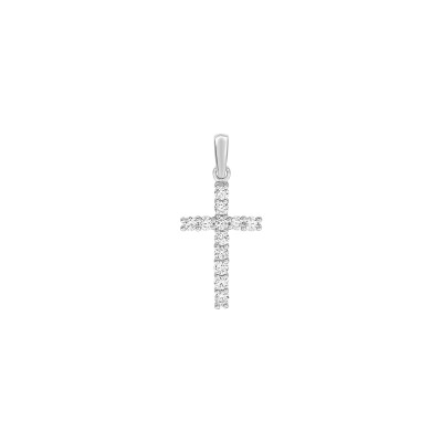 Pendentif en or blanc et diamant 0.30ct