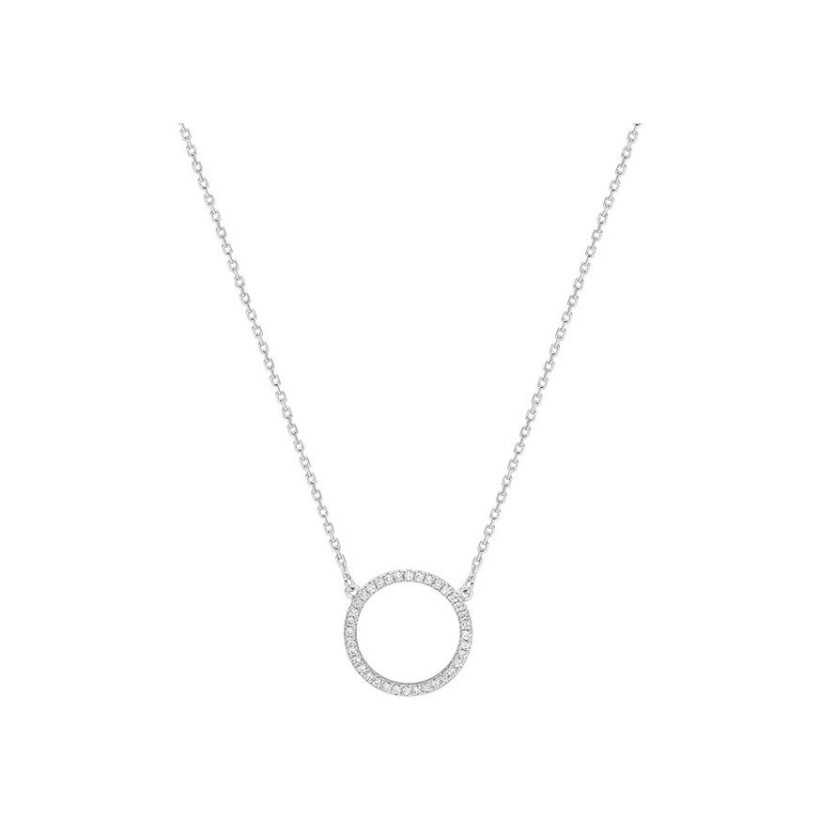 Collier en or blanc et diamant 0.09ct