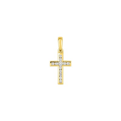 Pendentif en or jaune et diamant 0.11ct