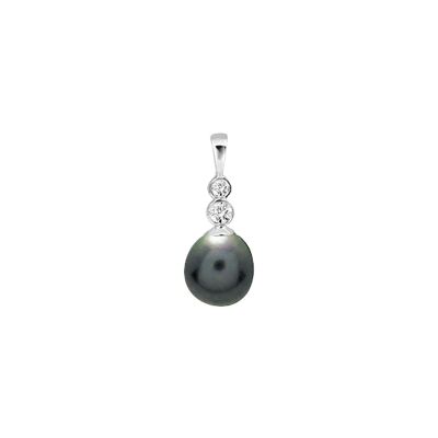 Pendentif en or blanc et diamant 0.04ct