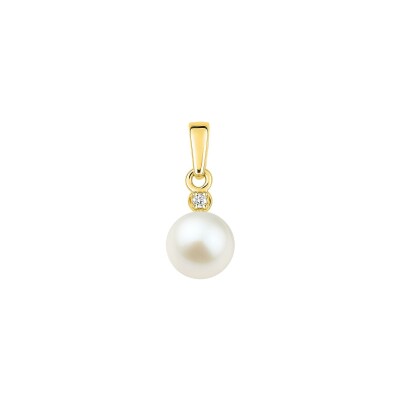 Pendentif en or jaune et diamant 0.02ct